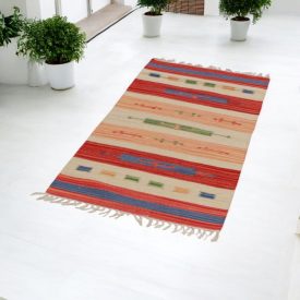 Indiai modern Kilim szőnyeg pamutból 70x140
