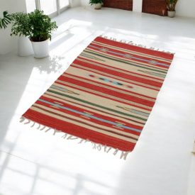 Indiai modern Kilim szőnyeg pamutból 70x140