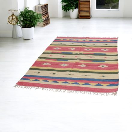 Indiai modern Kilim szőnyeg pamutból 140x200