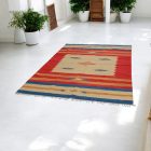 Indiai modern Kilim szőnyeg pamutból 170x240
