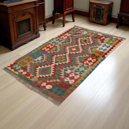 Kilim szőnyeg Chobi 155x101 kézi szövésű afgán gyapjú Kilim