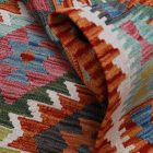 Kilim szőnyeg Chobi 145x103 kézi szövésű afgán gyapjú kilim