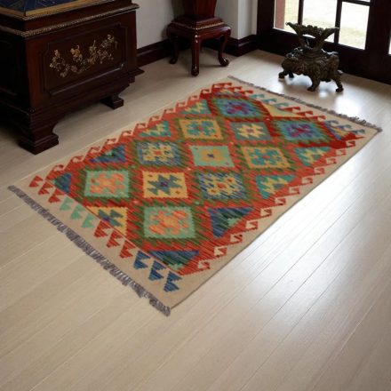 Chobi Kilim szőnyeg 140x96 kézi szövésű afgán gyapjú kilim