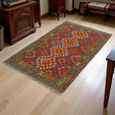 Kilim szőnyeg Chobi 154x98 kézi szövésű afgán gyapjú Kilim