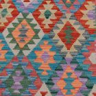 Chobi Kilim szőnyeg 201x288 kézi szövésű afgán gyapjú kilim