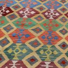 Chobi Kilim szőnyeg 253x360 kézi szövésű afgán gyapjú kilim
