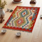 Kilim szőnyeg Chobi 67x96 kézi szövésű afgán gyapjú kilim