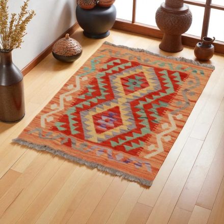 Kilim szőnyeg Chobi 90x62 kézi szövésű afgán gyapjú kilim
