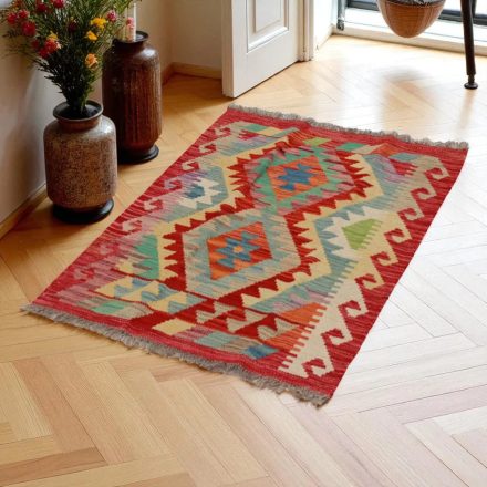 Etnikai Kilim szőnyeg Chobi 98x68 kézi szövésű afgán gyapjú kilim