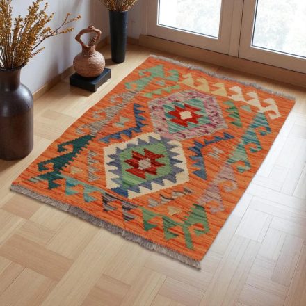 Kilim szőnyeg Chobi 91x67 kézi szövésű afgán gyapjú kilim