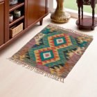 Kilim szőnyeg Chobi 79x62 kézi szövésű afgán gyapjú kilim