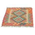 Kilim szőnyeg Chobi 74x64 kézi szövésű afgán gyapjú kilim