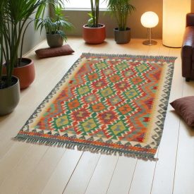   Afgán Kilim Chobi 150x98 afgán kézi síkszövött szőnyeg
