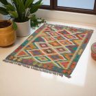 Chobi Kilim szőnyeg 119x89 kézi szövésű afgán gyapjú kilim