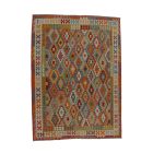 Kézi szövésű Kilim Chobi 215x293 afgán gyapjú Kilim szőnyeg