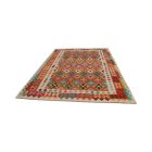 Gyapjú Kilim szőnyeg Chobi 207x299 kézi szövésű afgán Kilim