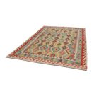 Kézi szövésű Kilim Chobi 196x296 afgán gyapjú Kilim szőnyeg