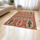 Kilim szőnyeg Chobi 195x304 afgán kézi szövésű kelim