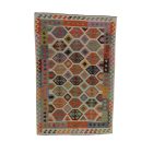 Gyapjú Kilim szőnyeg Chobi 193x299 kézi szövésű afgán Kilim