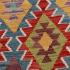 Kézi szövésű Kilim Chobi 204x293 afgán gyapjú Kilim szőnyeg