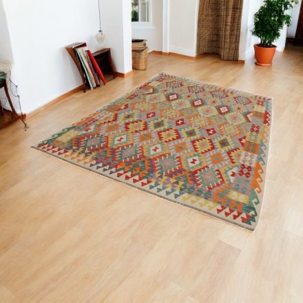 Afgán Kilim szőnyeg Chobi 200x308 etnikai kézi szövésű Kilim