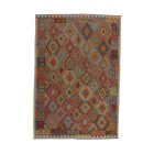 Chobi Kilim szőnyeg 202x293 kézi szövésű gyapjú kelim