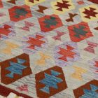 Gyapjú Kilim szőnyeg Chobi 202x298 kézi szövésű afgán Kilim