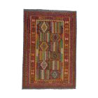 Gyapjú Kilim szőnyeg Chobi 204x294 kézi szövésű afgán Kilim