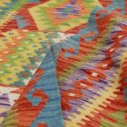 Gyapjú Kilim szőnyeg Chobi 204x294 kézi szövésű afgán Kilim