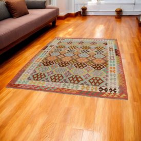   Etnikai Kilim szőnyeg Chobi 199x300 kézi szövésű afgán Kilim