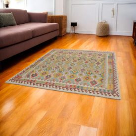   Gyapjú Kilim szőnyeg Chobi 250x296 kézi szövésű afgán Kilim