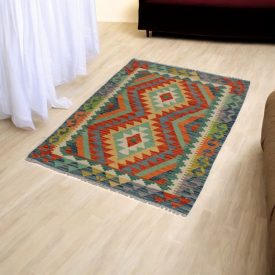 Afgán Kilim Chobi 91x135 kézzel szövött Kilim szőnyeg