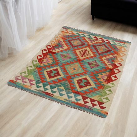 Afgán Kilim szőnyeg Chobi 80x124 etnikai kézi szövésű Kilim