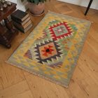 Maimana Kilim szőnyeg 63x93 afgán kézi szövésű Kilim