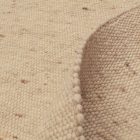 Vastag gyapjú szőnyeg 250x260 bézs színű nappali szőnyeg