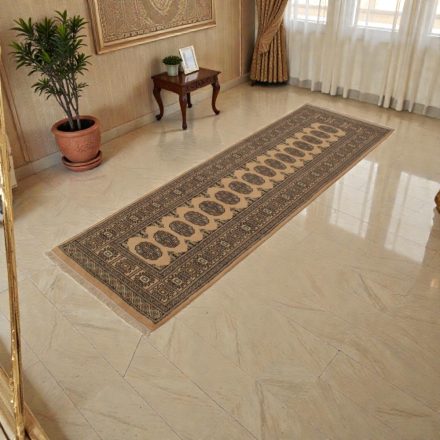 Futószőnyeg bézs Bokhara 244x80 kézi csomózású pakisztáni szőnyeg