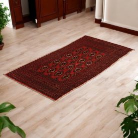   Türkmén szőnyeg Balisht Nakhsha 49x94 kézi csomózású autentikus szőnyeg