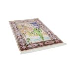 Viszkóz szőnyeg Kert motívum bézs 100x150 iráni gobelin hatású szőnyeg