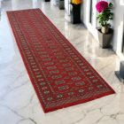 Futószőnyeg bordó Bukhara 80x306 kézi csomózású pakisztáni szőnyeg