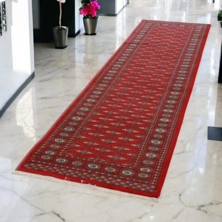 Futószőnyeg bordó Butterfly 81x304 kézi csomózású pakisztáni szőnyeg