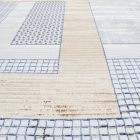 Modern szőnyeg bézs barna kék DIANA 140x200 gépi poliészter szőnyeg