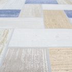 Modern szőnyeg szürke kék barna SAMI 140x200 gépi poliészter szőnyeg
