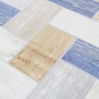 Modern szőnyeg szürke kék barna SAMI 80x150 gépi poliészter szőnyeg
