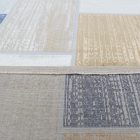 Modern szőnyeg szürke kék barna SAMI 80x150 gépi poliészter szőnyeg