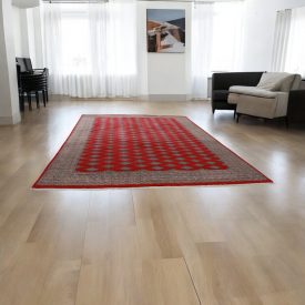   Pakisztáni szőnyeg bordó 308x430 kézi csomózású modern szőnyeg
