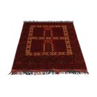 Afgán szőnyeg bordó Hashli 104x146 kézi csomózású szőnyeg