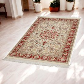 Isfahan szőnyeg 92x157 kézi csomózású perzsa szőnyeg
