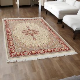 Isfahan szőnyeg 136x214 kézi csomózású perzsa szőnyeg