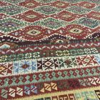 Extra nagyméretű kilim szőnyeg 404x814 kézzel szőtt afgán gyapjú kilim