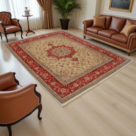   Perzsa szőnyeg Yazd 199x255 kézi csomózású iráni szőnyeg